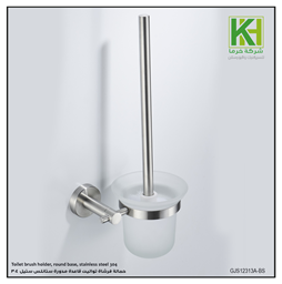 Show details for Toilet brush holder, round base, stainless steel 304 Picture of Toilet brush holder, round base, stainless steel 304